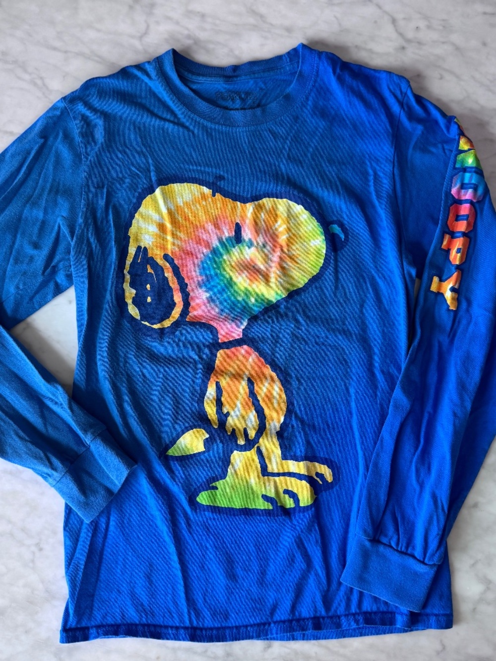 Tie Die Snoopy Long Sleeve Shirt - Adult Size Small Knott's Berry Farm